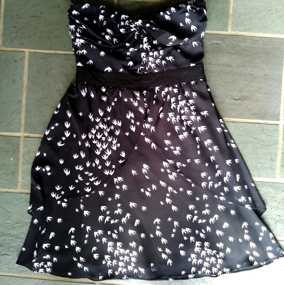 Black bird dress